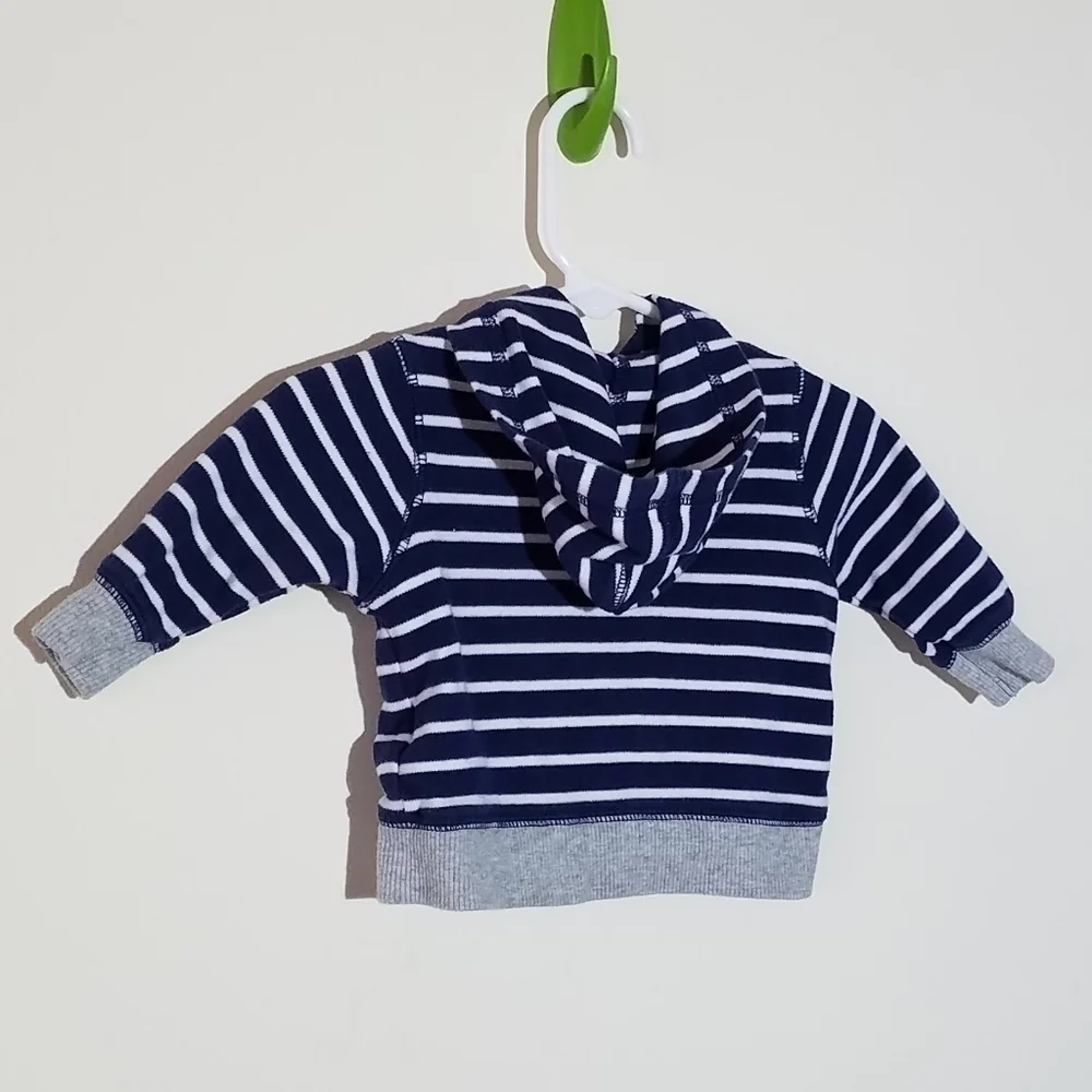Carter's Striped Sailboat Hoodie 3m
